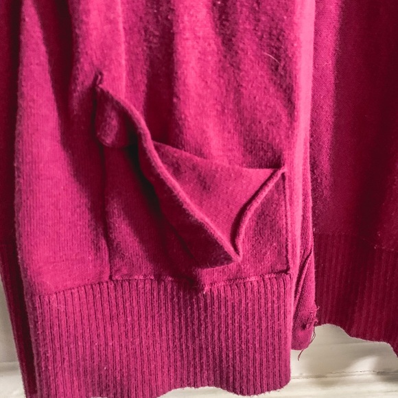 Long-sleeved purple grandfather sweater - Picture 3 of 4